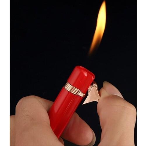 Creative Ladies Butane Lighter Portable Pocket Cigarette Lighter Cute Inflatable Gas Torch Lighter Smoking Accessories for Girls