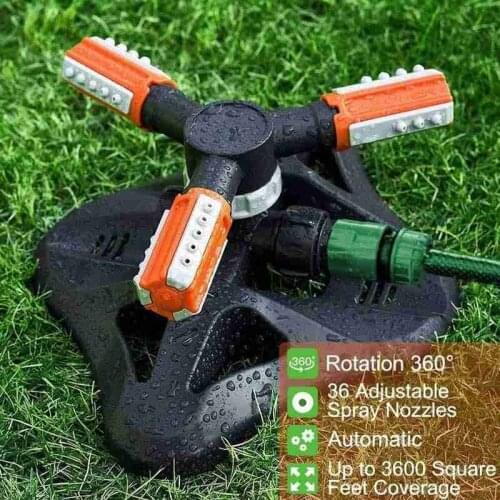 Multi-function Adjustable 360 Degree Rotating Sprinklers Lawn Automatic Watering Nozzles Garden Agriculture Irrigation Device