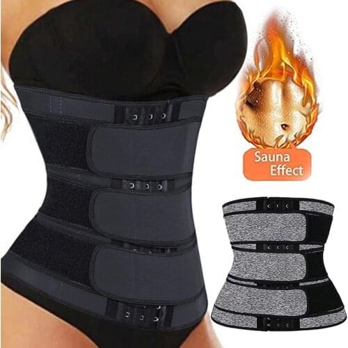 New Adjustable Hook Shaperwear Waist Trainer Women Sauna Belt Weight Loss Cincher Body Shaper Tummy Control Strap Slimming Sweat