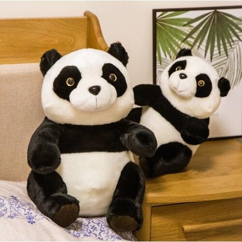 New Vivid Panda Plush Toy Soft Stuffed Cartoon Animal Simulation Bear Doll Home Decor Birthday Gift For Baby Girls Children