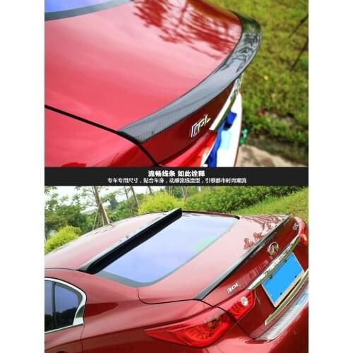 Fit for Infiniti Q50 carbon fiber rear auto spoiler Wing rear wing high quality