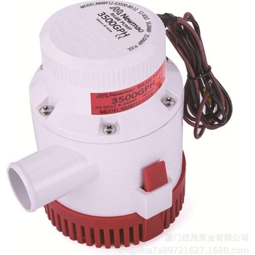 3500GPH Bilge Pump 12V DC Submersible Pump Marine Drum Cruise Water Pump Small Mini Battery Water Pump
