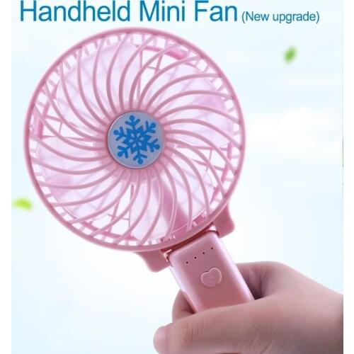 Portable Hand Fan USB Rechargeable Foldable Handheld Mini Fan Cooler 3 Speed Adjustable Cooling Fan Outdoor Travel Air Cooler