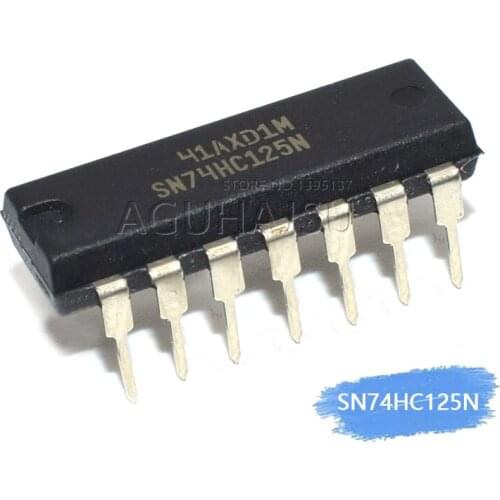 10PCS SN74HC125N DIP14 SN74HC125 DIP 74HC125N 74HC125 DIP-14 MC74HC125AN HD74HC125P TC74HC125AP