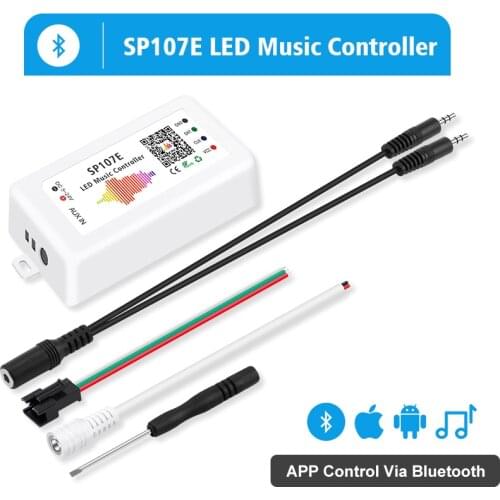 WS2812B WS2811 Led Pixels Strip Light Controller Bluetooth SP105E SP110E WIFI SP108E SP501E Music SP107E SP601E SP608E DC5V-24V
