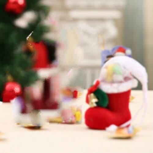 10PCS The Miniest Christmas Socks Tableware Ornaments Santa Party Home Decor Santa Gift