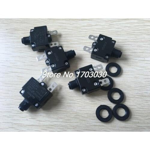 5 pcs 5A amp RESET BUTTON FUSE thermal overload fuse