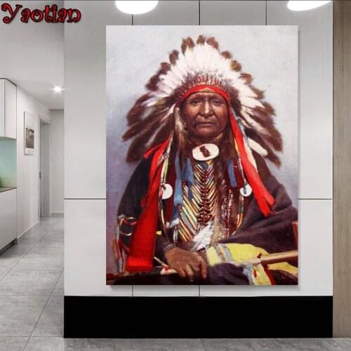 DIY Diamond Painting Tribal indian woman pattern Rhinestone Pictures Diamond Embroidery Cross Stitch Kit Decorations For Home