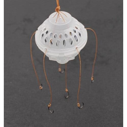 6 in 1 Lantern Bait Case Pecsa Hooks Barbed Explosion Winter Carp Fishing Lure China Jig Feeder Spoon Hook Fly Fishing Tackle