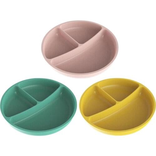 Baby Silicone Suction Plate Kid Tableware Food Grade Non-Slip Baby Dish For Babies Toddler Divided Feeding Dishes Dinnerware