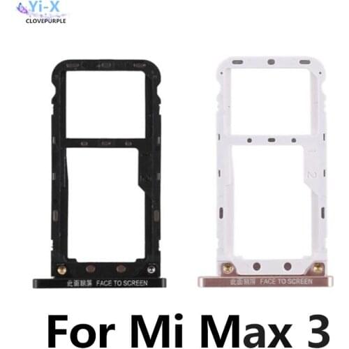 For Xiaomi Mi Max 3 Max3 Sim Micro SIM Card SD Reader Holder Sim Tray Adapter
