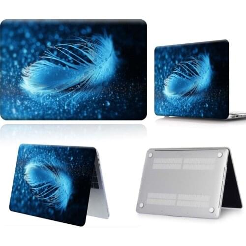 Raindrop Feather Laptop Case For Apple Macbook 12/Air 11 13 A2337/Pro 13(A2251 A2289) 15 16 New Touch Bar Cover For Pro 13 A2338
