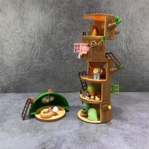 Sumikko Gurashi JP Action Toy Mini Figures Collection Tree Stump Doll House Blind Box 6 Kits/Lot Birthday Gift for Girl Children