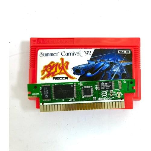 Summer Carnival '92 Recca Nes/FC Card For 60 Pin 8 Bit Game Player