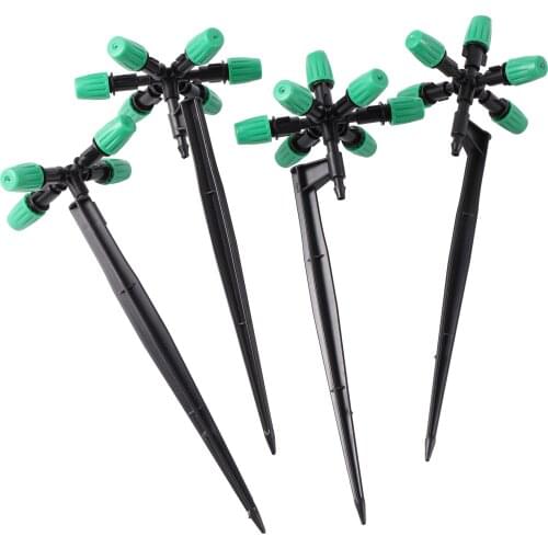 Garden Irrigation Misting System Watering Kit Vertical Spraying Atomization Nozzle Greenhouse Orchard Sprayer Sprinkler 20 Sets