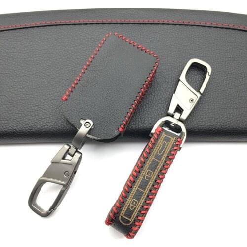 Leather Gel Car Key Cover Shell Case Holder for VOLVO XC90 S90 V90 XC40 XC60 2015 -2018 Remote Key Protection Bag Cover