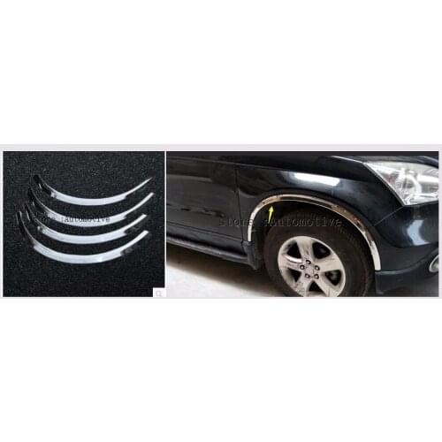 Best FOR Honda CRV CR-V 2007-2011 Chrome Front Auto Wheel arch trim