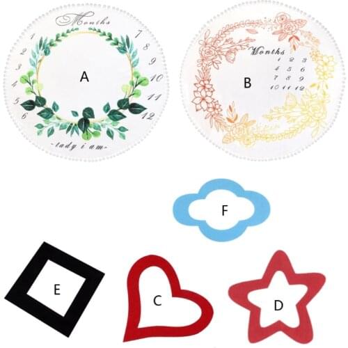 Monthly Milestone Baby Blankets Swaddle Wrap Soft Blanket Newborn Bathing Towels