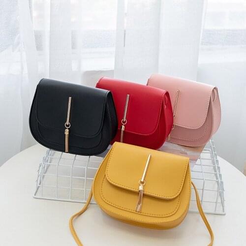 Fashion Tassel Women Crossbody Bag PU Leather Small Flap Messenger Bag for Ladies Sling Bag Mobile Phone Wallet Handbags Bolsa