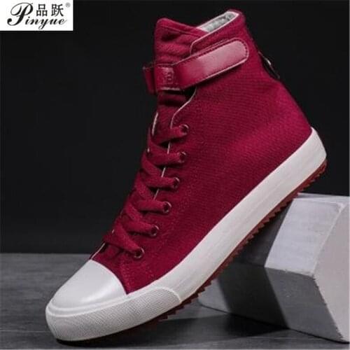 Fashion Sneakers Men Shoes Male Canvas Shoes High top Sneakers Men Casual Shoes Black White Cloth Footwear