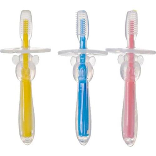 Soft Silicone Kids Training Toothbrush Baby Teether Children Dental Oral Care Tooth Brush Tool Baby kid tooth brush baby items