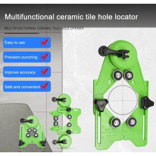 Drill Guide Diamond Drill Bit Suction Cup Glass Tile Hole Locator Woodworking Hole Opener Door Cabinet Accessories Tool