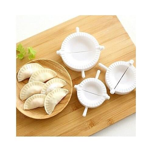 New Chinese Meat Ravioli Dumpling Pie Pastry Mould Maker White 3 pieces