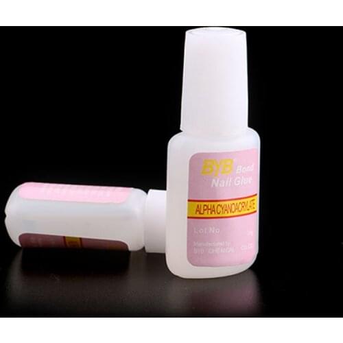 Pro Nail Art Polish For Beauty Women 5pcs Fast Drying Manicure Salon Decorate False Nail Tips Acrylic Glue With Brush TN