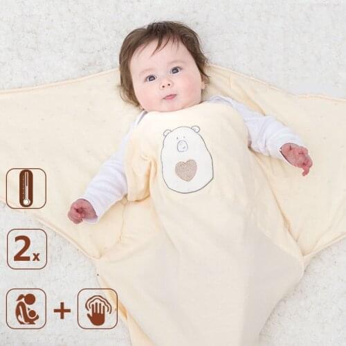 0-6 Months Newborn Anti Shock Bandage Baby Swaddling Bandage Baby Sleeping Bag Spring Autumn Cotton Baby Quilt Newborn Supplies