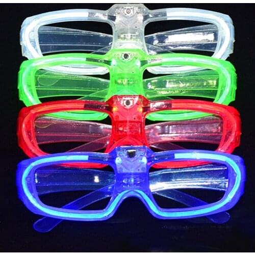 Blinds Glow Party Flashing Light Luminous Glasses Concert Party Night Club KTV Bar LED Glasses Props Luminous Toys Birthday Gift