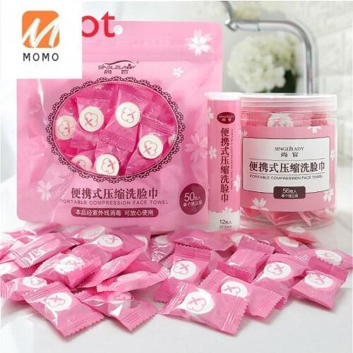 Compressed Face Cloth Pure Cotton Disposable Towels Womens Travel Portable Thickened Cleaning Towel Particle Square Scarf