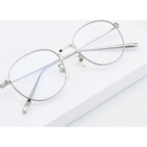 High Quality Men/Wmen Frames Pure Titanium Full Prescription Glasses Round Eyeglasses Optical 336