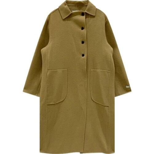 Wfamh Womens Camel Coats