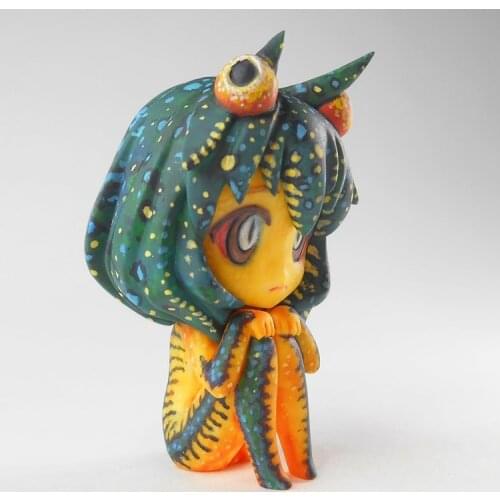 Japan WF 2018 winter Horned frog girl, Resin Model GK, Science fiction subject, Unassembled and unpainted kit