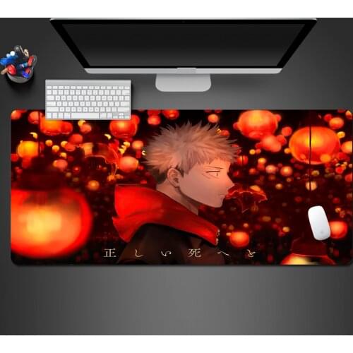 Japanese Cool Cartoon Boy Mouse Pad High Quality Natural Rubber Large Lock Edge Game Mouse Pad Washable Notebook Mats