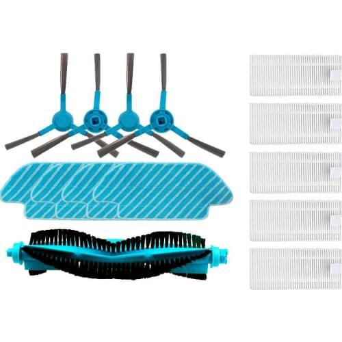 Replacement Spare Parts Roller Soft Brush HEPA Filter Side Brush Mop Cloth for Conga 4090 Vacuum Cleaner Accessories