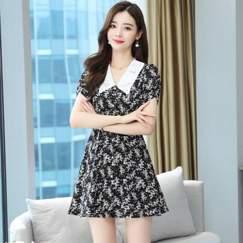 Boho Style Floral Print Dress Long Sleeve Women Mini Dress V Neck Loose Ladies Dresses Beach Sundress 2020 summer dress