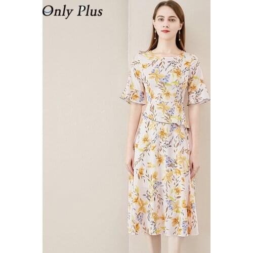 O-Neck Chiffon Floral Dress For Women Sashe V-Neck Summer A-Line Dresses Holiday Beach Party Elegant Short Butterfly Sleev Dress