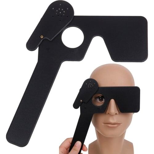 1pc Black Lorgnette Occluder Multi 17 Pin Hole Hand Occluder Optometry Instrument Tool Sleeping Care