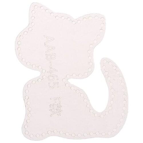 1pc Transparent Acrylic Keychain Stencil Template Mold DIY Leather Craft Tool Accessories Props E56C