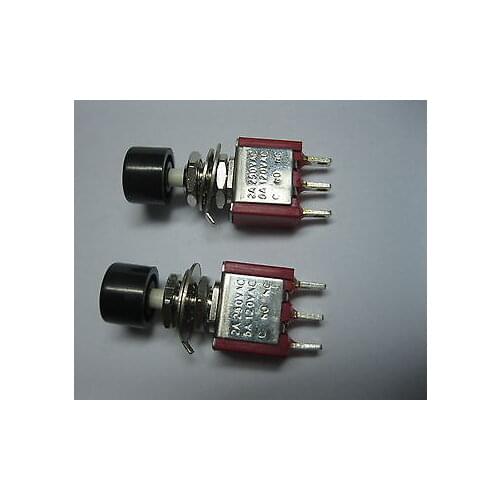 10 pcs Momentary Black Push Button Switch 250V 2A 5A 3pin