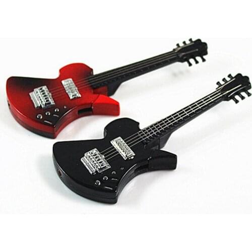 20PCS Refillable Guitar-Shape Butane Gas Lighter Windproof Lighter