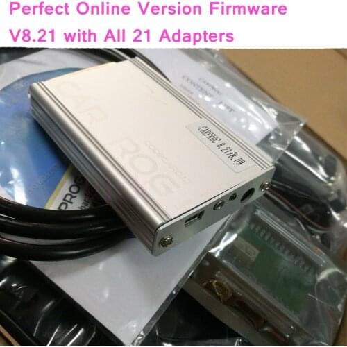 2019 Carprog Full Perfect Online Version Firmware V8.21 Software V10.93 with All 21 Adapters Including Full Authorization