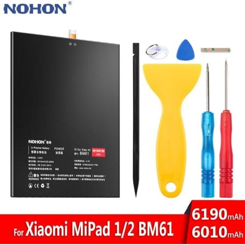 NOHON Battery BM61 For Xiaomi MiPad 1 2 Mi Pad 1 2 Mipad2 Pad2 Replacement Tablet Battery 6190mAh High Capacity Bateria + Tools
