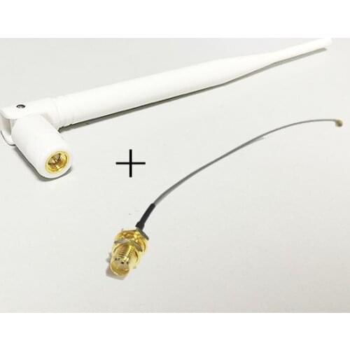 WIFI Antenna 2.4GHz 6dBi aerial 2.4g aerial SMA Male OMNI wifi router d-link #1 +SMA female to u.fl/ipx connector cable 15cm