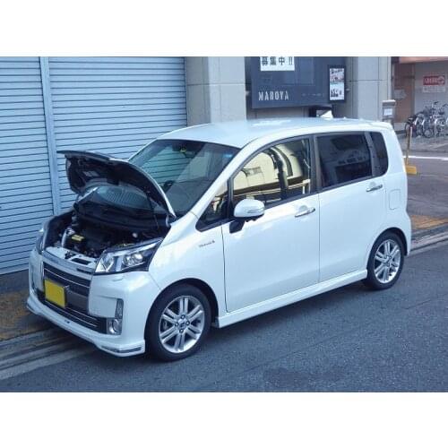 For 2013-2014 Daihatsu Move custom LA100S Wagon Front Hood Bonnet Gas Struts Lift Support Shock Damper Carbon Fiber