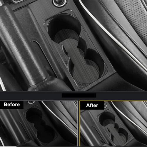 For Skoda Octavia Accessories Car Interior Styling Cup Holder Panel Cover Decor Protection