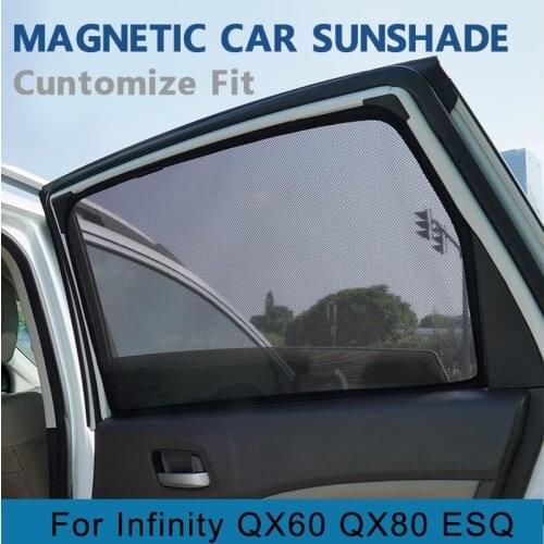 For Infinity QX30 QX50 Q70 QX70 Q70S/L FX35 FX50S G35 Magnetic Special Curtain Window SunShades Mesh Shade Blind Fully Covered