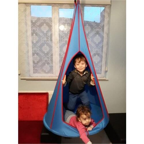 Blue Large Size Triangle Swing Tent