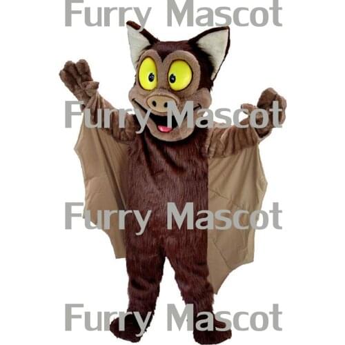 Brown Bat Christmas Cosplay Unisex Cute Newly Mascot ostume Suit Cosplay Party Game Dress Outfit Adult Gift A